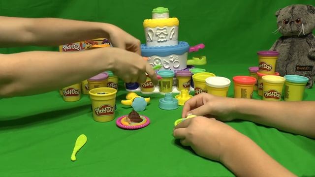 Делаем тортики с пластилином Play-doh