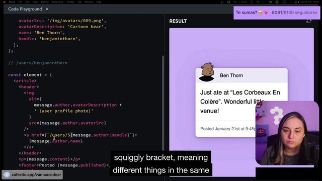P3 - The Joy of React ?: espacio en blanco interpolación de string componentes y más!