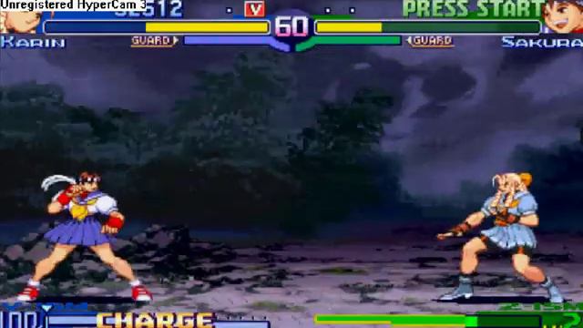 Street Fighter Alpha 3 ( Karin Vs. Sakura )