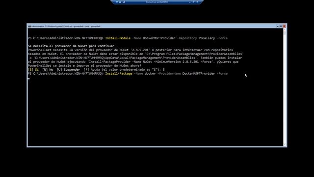 Curso de Docker en Windows Server 2019 - Instalación de Docker en Windows Server