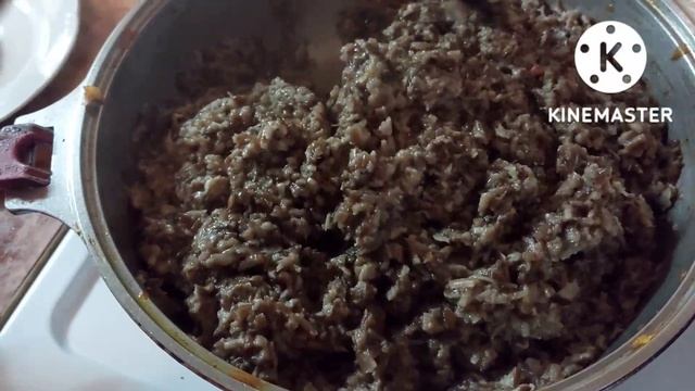 Икра из опят на зиму ,с болгарским перцем