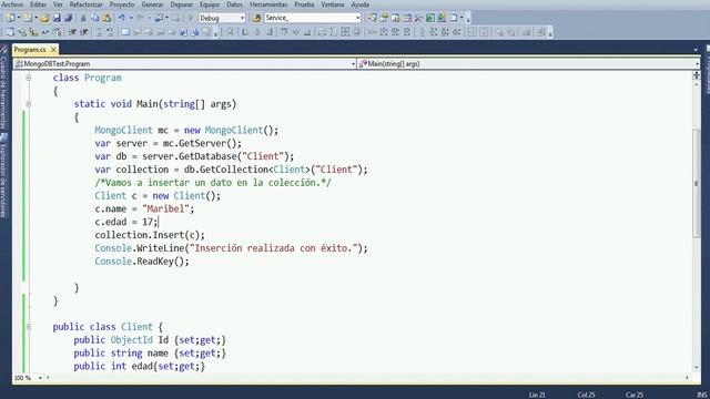 MongoDB | LinQ | .Net | C# | CRUD