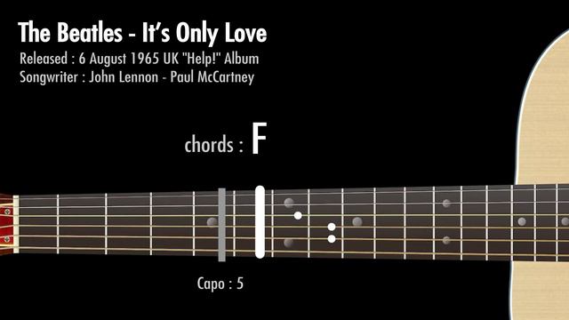 Its Only Love - The Beatles  Guitar Chords
