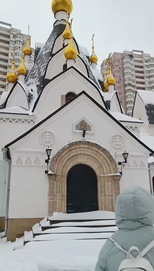 Зима. Церковь. Николай Чудотворец. Свеча / Winter.  Church #москва #церковь #храм #свеча #молитва