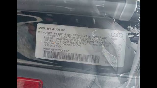 WAUE3BF26PN064300 Audi
A6 sedan 2023 PREMIUM