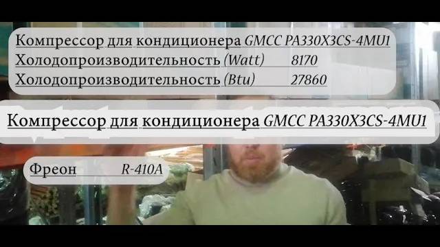 Компрессор для кондиционера GMCC PA330X3CS 4MU1, стоимость уточняйте по контактам