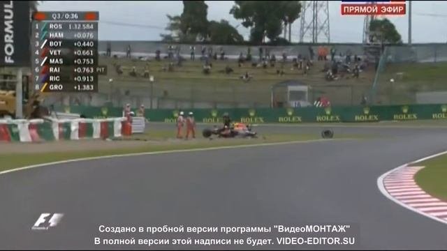 Danil Kvyat crash Suzuka Japan 2015