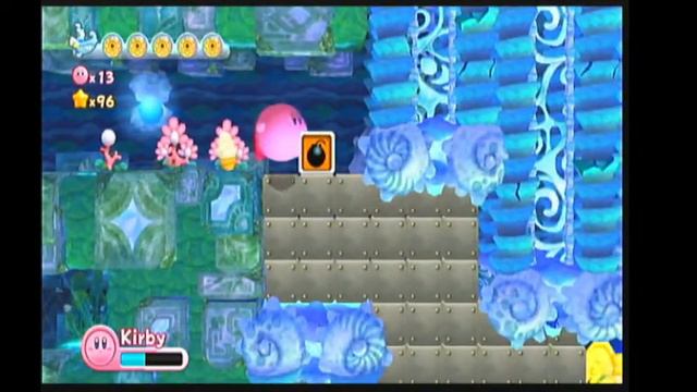 Kirby's Adventure Wii. Часть 8. Чем больше рыба - тем сытнее брюхо