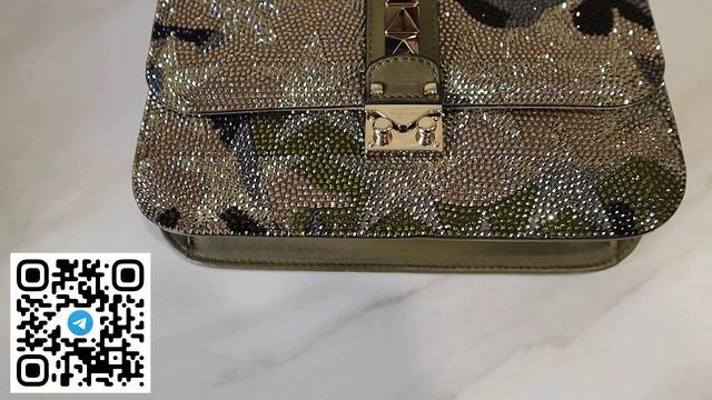 Новая сумка Valentino Glam Lock украшена стразами, лимитка, размер 27/17,  цена 56 т.р