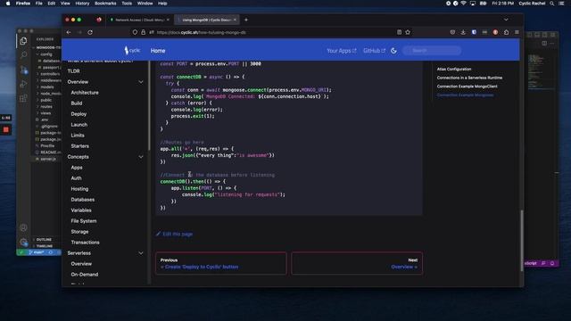 Connect MongoDB to Cyclic #serverless