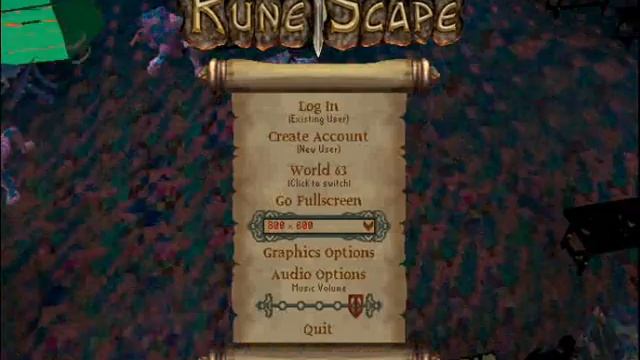 Runescape HD glitch