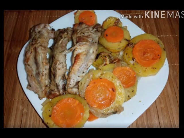 Ароматные свиные РЁБРЫШКИ в ОВОЩНОЙ ШУБКЕ.