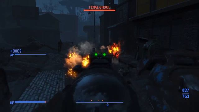 Gauss Rifle at 345 vs. a behemoth Fallout 4