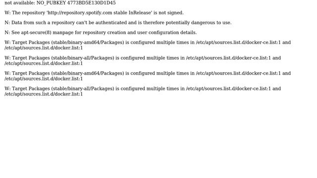 I am trying to install docker. Whenever i run sudo apt-get update, i get this error:
