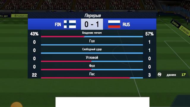 Кубок Европы Россия против Финляндии футбол