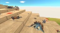 All Units Falling Down Stairs - Animal Revolt Battle Simulator