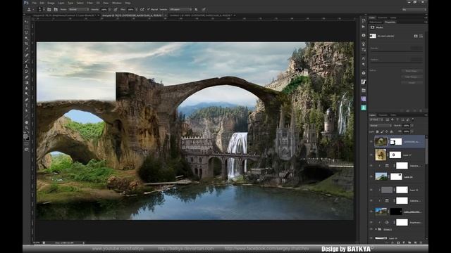 Lost city / Затерянный город  - Tutorial Photoshop by BATKYA