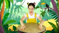 Jungle Animals | Drum song for children | Music class for kids