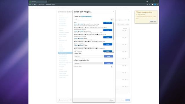 OctoPrint Install and Integration Guide for Home Assistant (w/ MQTT)