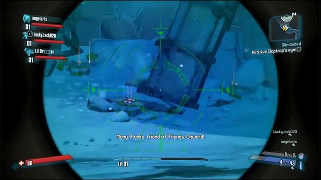 Lets Play Borderlands 2 Blind EP1  Multiplayer Co-Op as Psycho Krieg