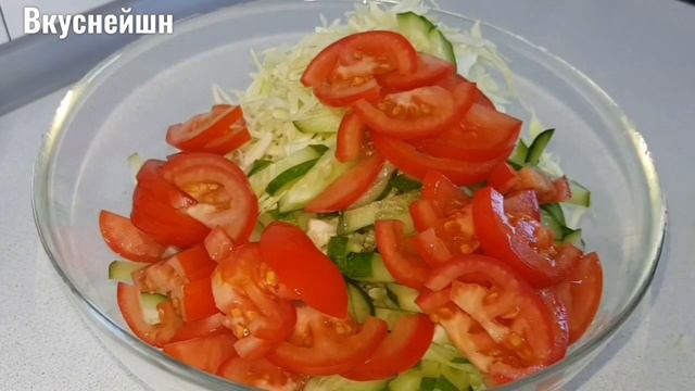 Это так вкусно, что хочется есть каждый день: Салат из молодой капусты готовлю его за 10 минут