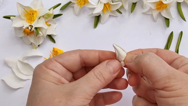 DIY/МК 🌿🌺🌿БУКЕТИКИ НАРЦИСІВ НА РЕЗИНЦІ
