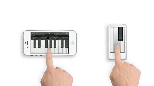 Концепт приложения "Пианино" на iPad, iPod и iMac