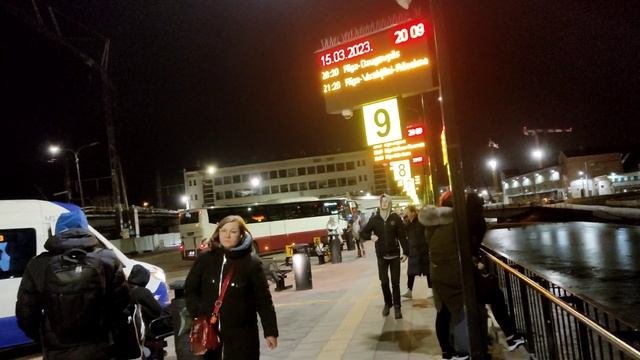 Последний автобусный рейс Рига-Даугавпилс 15 03 2023. Что как и почему?  Rīga - Daugavpils