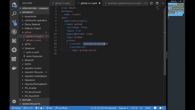 OpenShift 4 OAuth Identity Providers