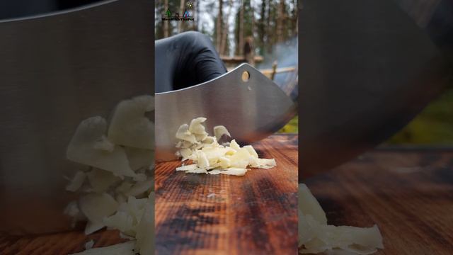 Chicken Alfredo with a Twist❗ ASMR Outdoor Cooking