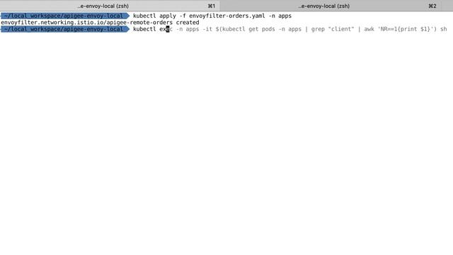 Apigee Adapter for Envoy with Service Mesh