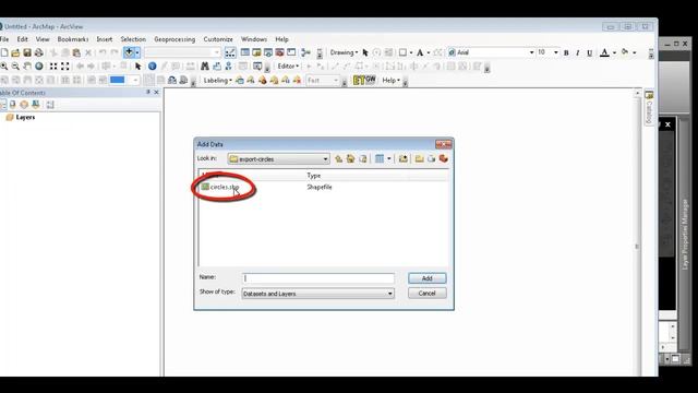 ArcView Tutorial - AutoCAD circles to Point shapfile