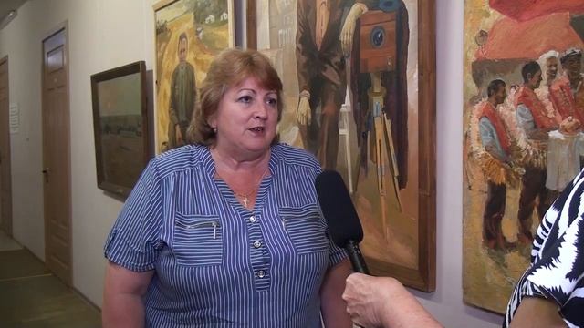 В художественном музее работает экспозиция, посвященная 95-летию зерносовхоза Гигант.