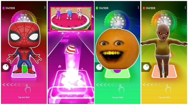 Funko Pop Marvel 🆚 Super JoJo 🆚 TheBaby In Yellow 🆚 Annoying Orange. 🎶Who Is Best?🎵Tell Me?