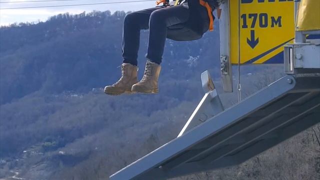 Сочи. Скайпарк. Прыжок с высоты 170 метров