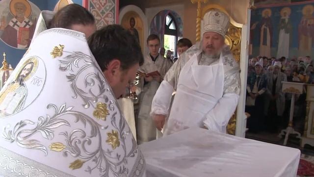 Открытие храма в деревне Лучин Рогачёвского района