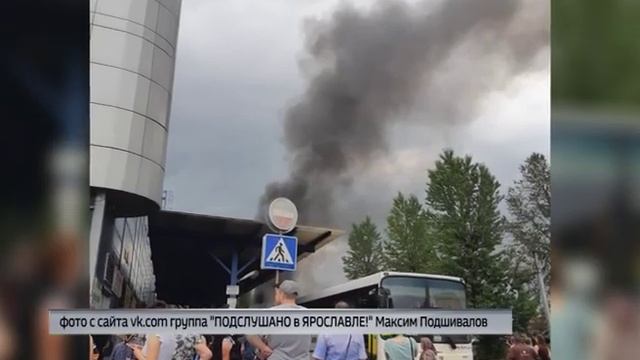 В Заволжском районе Ярославля загорелась фура