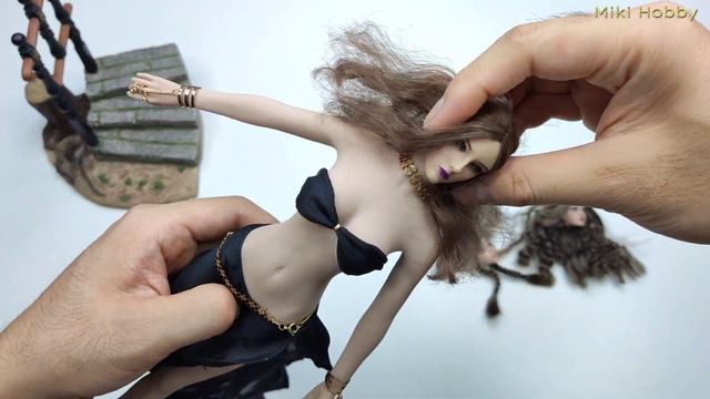 4K Aeolian (GhostBlade) with Elf Head Sculpt Sutan Skin custom 1/6 action figure