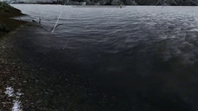 Double Block of Water at Solitude Docks - Skyrim Special Edition - Water for ENB