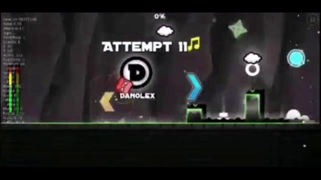 Предпоследний уровень из FIRE ГАУНТЛА в Geometry Dash (моё первое видео)