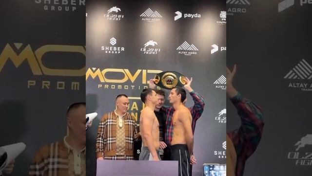 Жанқош Тұраров Пен Арман Ашимов Жекпе-жек алдында көз түйістіру    sports boks чемпион видео