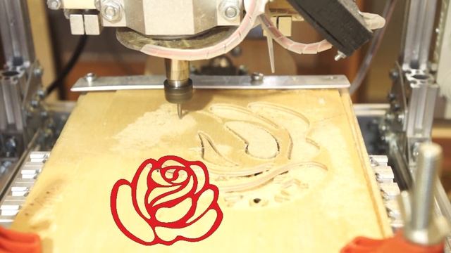 Станок ЧПУ из алюминиевого профиля. Резка фанеры