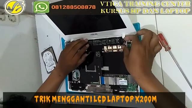 TRIK MENGGANTI LCD LAPTOP ASUS X200M