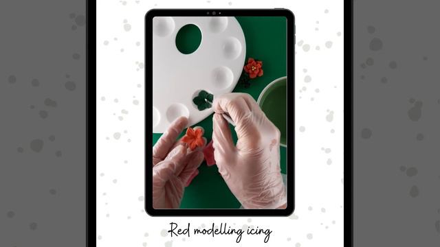 Making flowers for Christmas