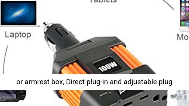 Ampeak 100W Car Power Inverter DC 12V To 110V AC Converter With 2.1A USB Car Adapter - Overview