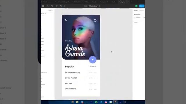 Music player UI Design