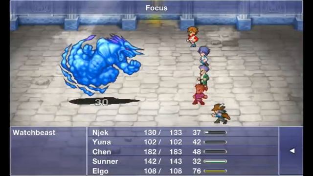 Final Fantasy Dimensions [iPhone] Boss 2 (finally with sound) - Watchbeast (1st fight)