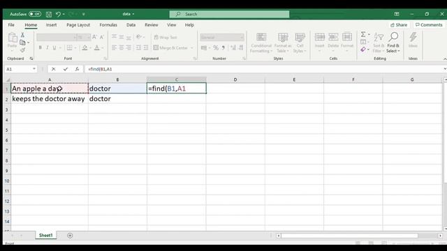 How to use Find Function in Microsoft Excel | Learn in 5 Minutes