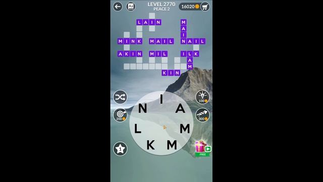 Wordscapes Level 2770 Answers