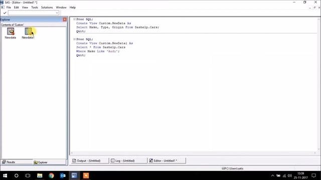 SAS Programming Tutorial From Scratch HindiUrdu-312-Proc SQL Views
